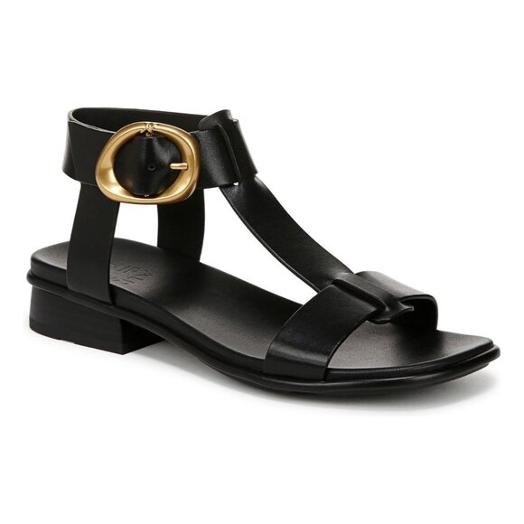 Naturalizer Women's Brandy T-Strap Stacked Low Block Heel Sandals - Picture 1 of 3